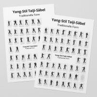 Yang-Stil Taiji-Säbel - Traditionelle Form - Buch + Poster