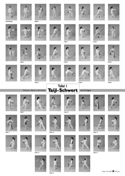 Poster Taiji-Schwert mit 32 Folgen