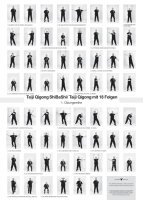 Poster Taiji-Qigong mit 18 Folgen