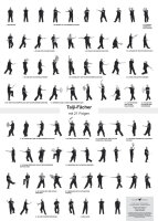 Poster Taiji-Fächer mit 21 und 42 Folgen