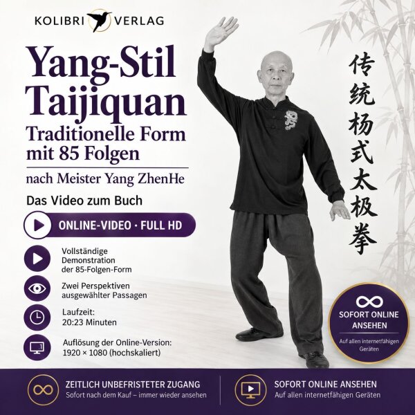 Online-Video: Yang-Stil Taijiquan mit 85 Folgen nach Meister Yang ZhenHe